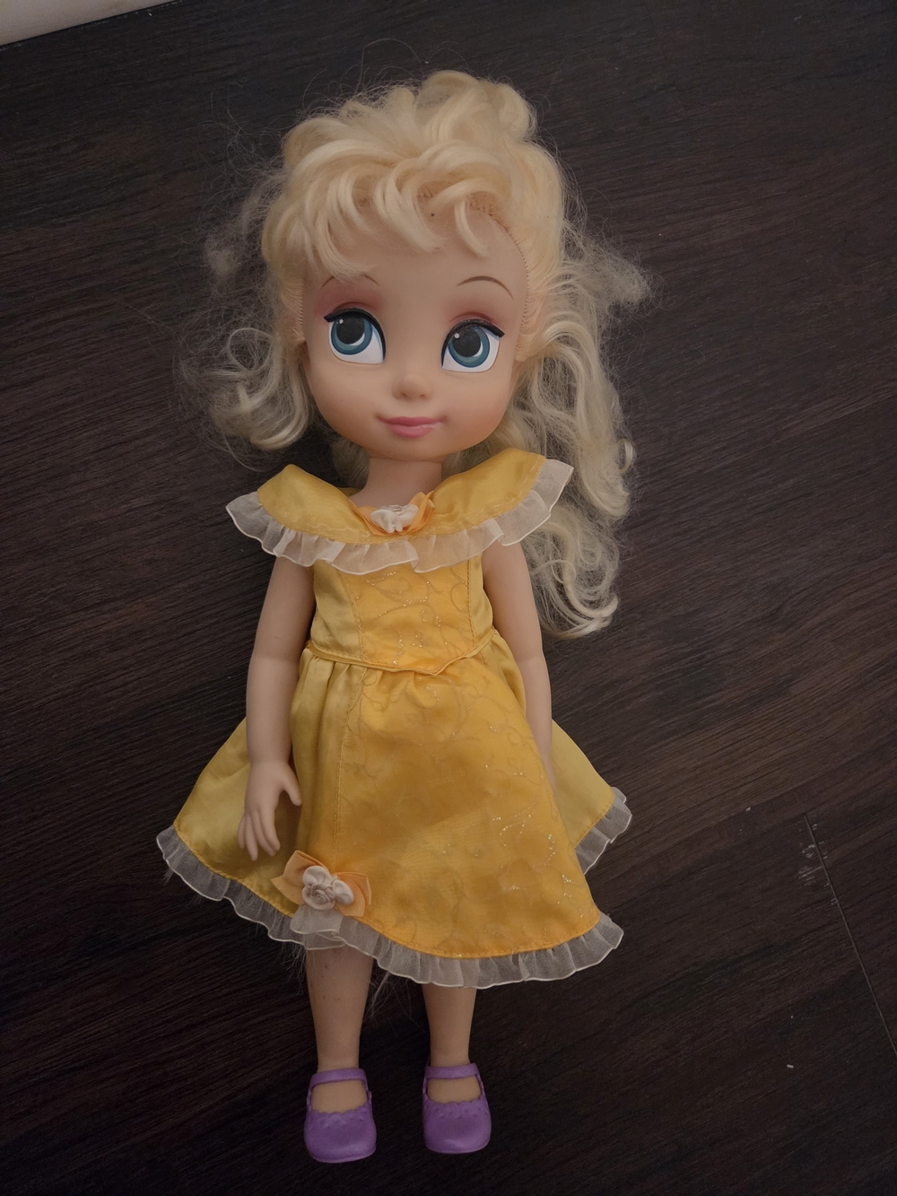 Disney Store Animators Collection Doll Tinkerbell With Belle Dress
